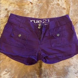 Rue 21 lightweight purple shorts